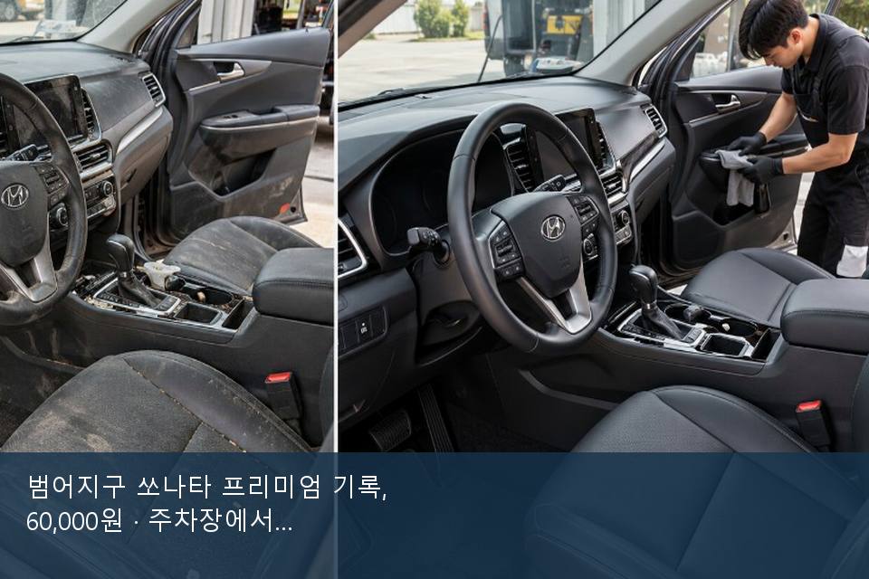 범어지구 쏘나타 프리미엄 기록, 60,000원 · 주차장에서 부른 날